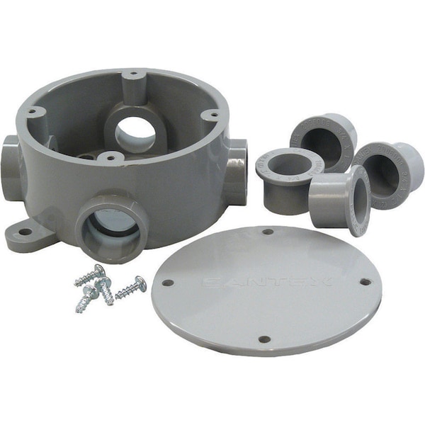 Electrical Box, Junction Box Type, PVC, Round Shape